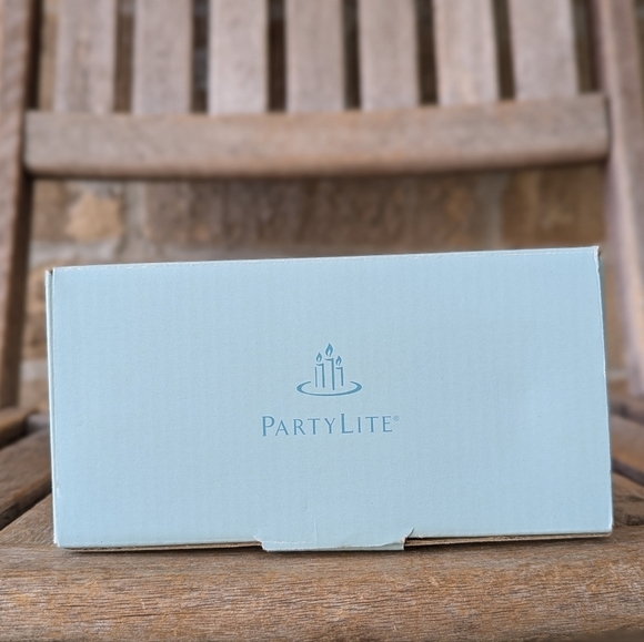 Partylite Herbal Spring Etched Votive Holder Pair Retired NIB P8469 - Picture 5 of 10